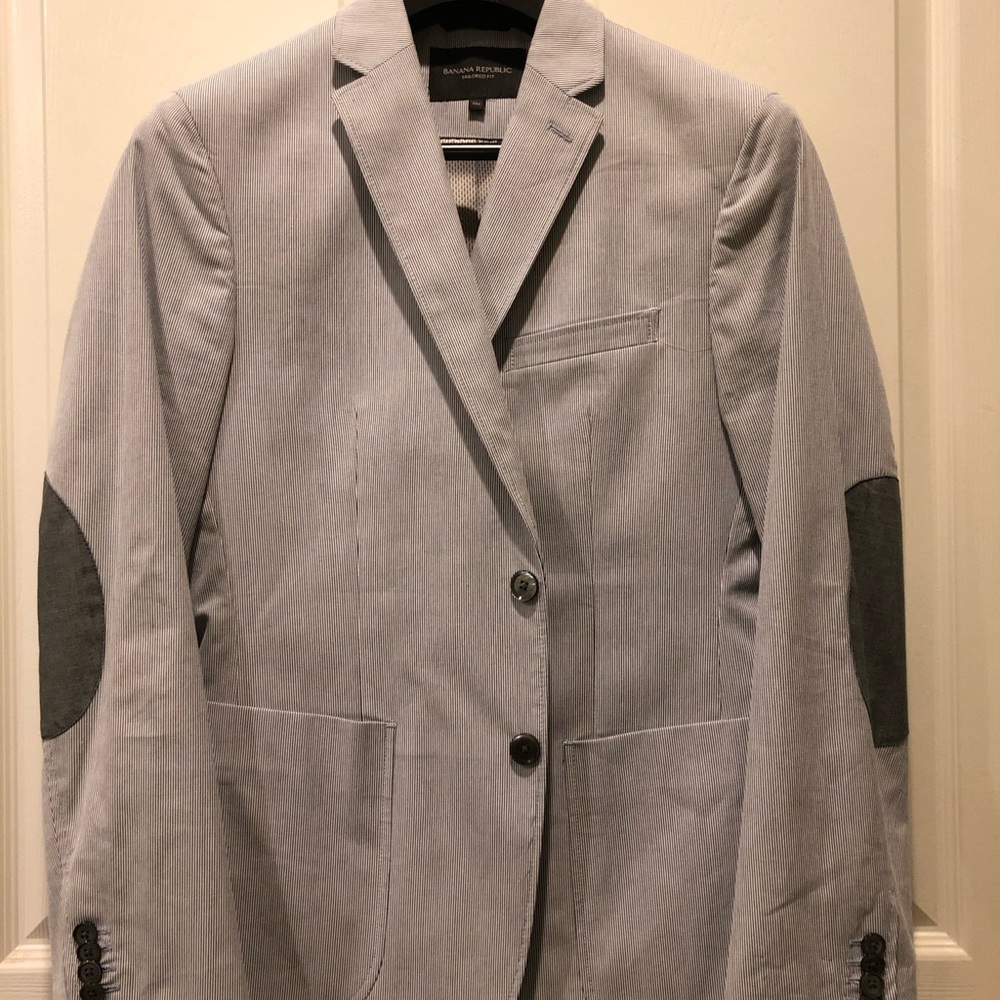 NWOT BR gorgeous light grey blue 38S blazer